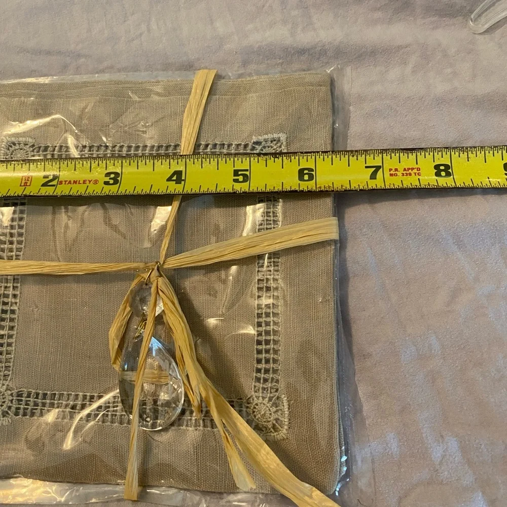 NWT Cole river comany Linen cotton Style Cloth Napkins, Set of 4 sage green